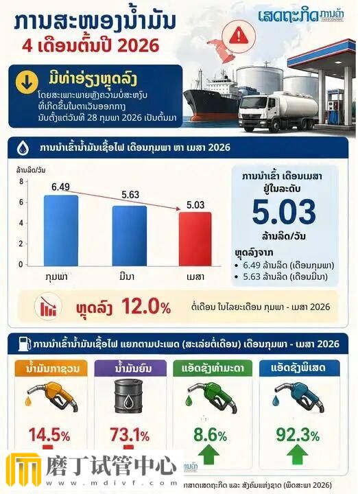 老挝前4月燃油供应持续走低 政府下调消费税至0%致财政巨亏(图1)